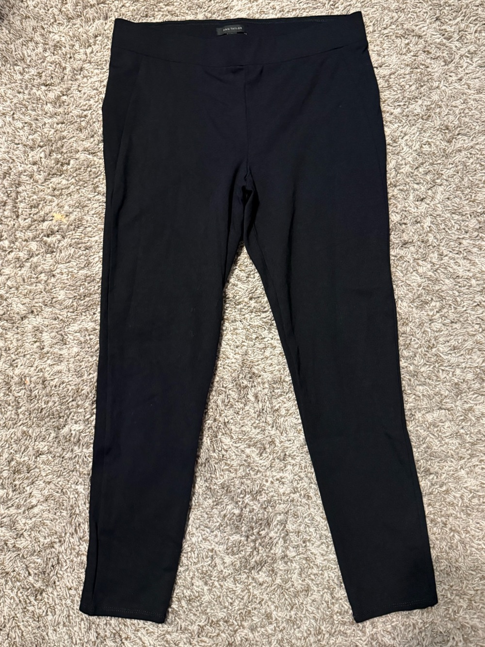 Ann Taylor Black Ponte Leggings